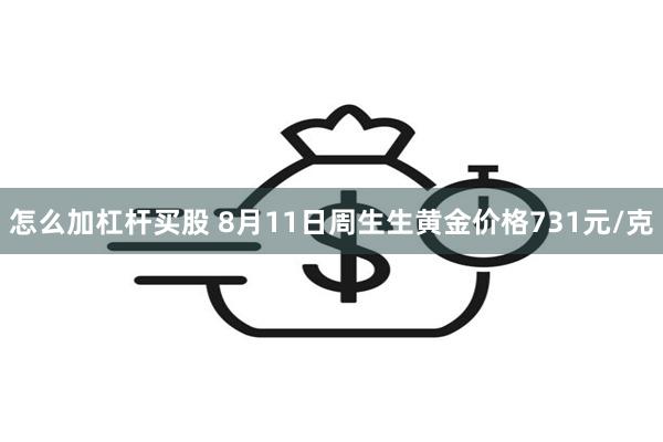 怎么加杠杆买股 8月11日周生生黄金价格731元/克